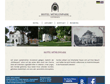 Tablet Screenshot of muehlenpark.de